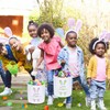 Dvaorc 8 Pack Easter Bunny Bag Rabbit Ear Easter Basket