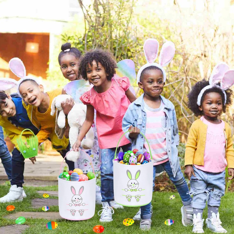 Dvaorc 8 Pack Easter Bunny Bag Rabbit Ear Easter Basket