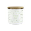 Purely Home Green Polka Dots Spots Decaf Tea Canister -