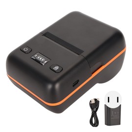 58mm Thermal Printer BT4.2 Connection 50 to 80mm/s 203DPI Type C Auto Sleep Wakeup Shipping Label Printer 100‑240V US Plug
