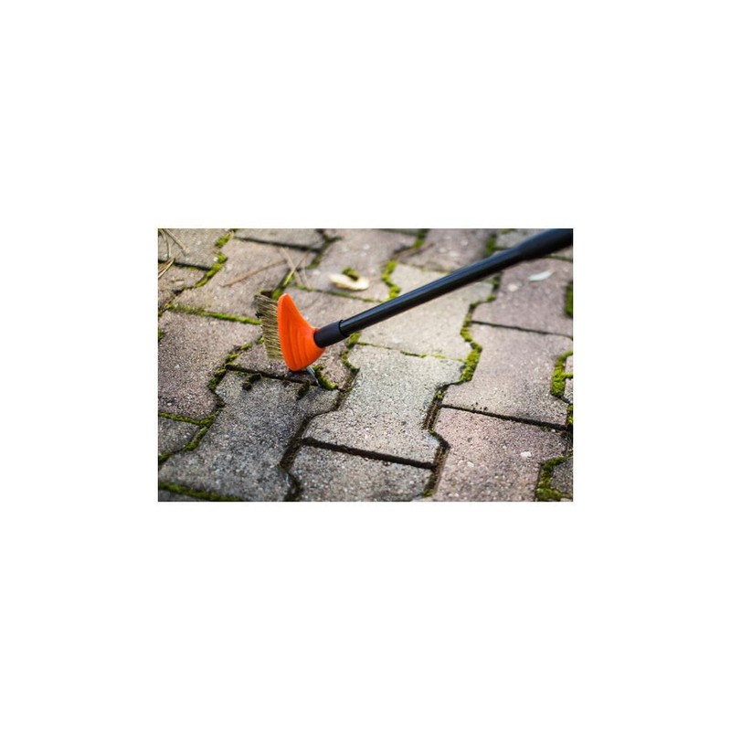 Wire Brush Cleaning Set with 2 Heads and Telescopic Handle