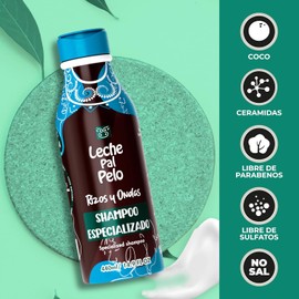 LECHE PAL PELO RIZOS Y ONDAS SHAMPOO ESPECIALIZADO 440ML/14.9OZ