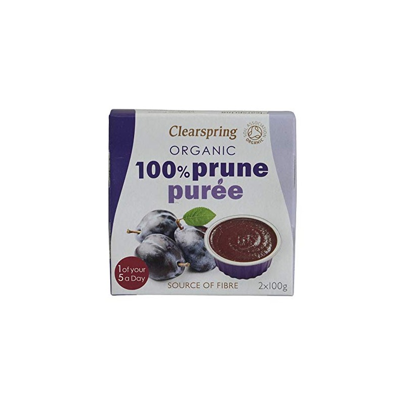 Clearspring Organic 100 Percent Prune Purée, 100 g, Pack of