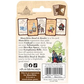 Steve Jackson Games SJG Munchkin Dead & Deader -Strategy Card Game Expansion - for 3 to 6 Players and Ages 14+