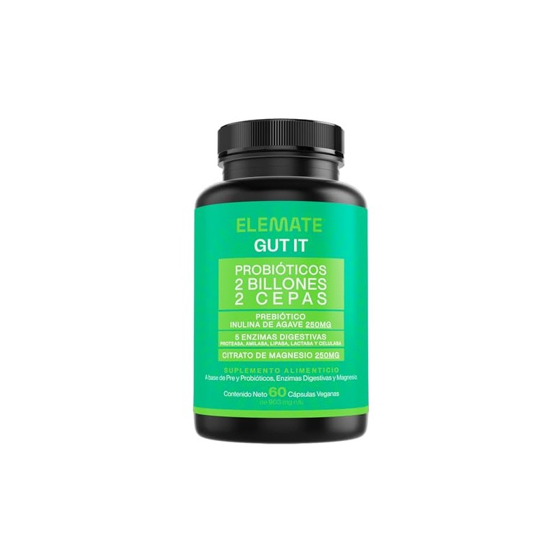 Gut Probiotic Suplemento Natural Probióticos Prebióticos Enzimas Digestivas Citrato Magnesio