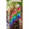Sunlover Large Handmade Fair Trade Glass Wind Chimes - Rainbow