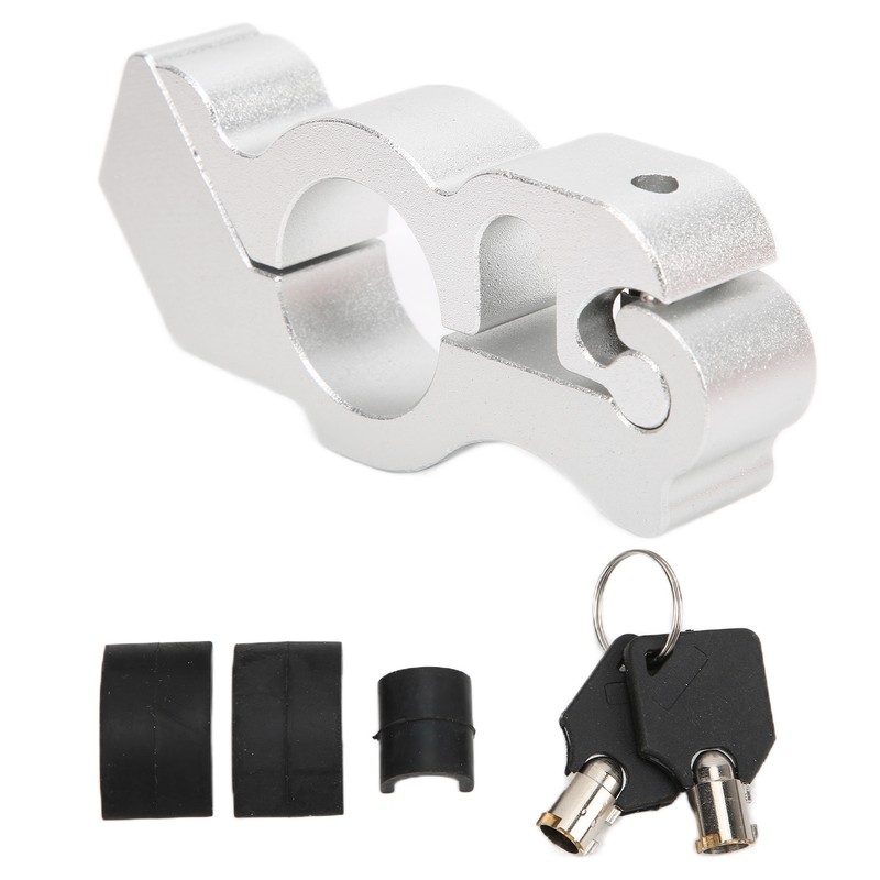 Motorcycle Handlebar Grip Safety Lock AntiThief Decoration Protection Universal for