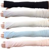Silk Blend UV Arm Cover Long [Total length 60 cm]