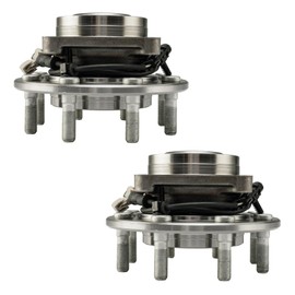 KAX 515088 Pair Front Wheel Hub Bearing Compatible with 2001-2006 GMC Sierra 3500 6.6T 4WD,8 Lug W/ABS