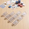 Elegaperma 50 Pcs Game Piece Stands,Plastic Game Clear Card Stands