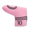 SHABIER Pink Golf Putter Cover with NO.10 Design Headcover for