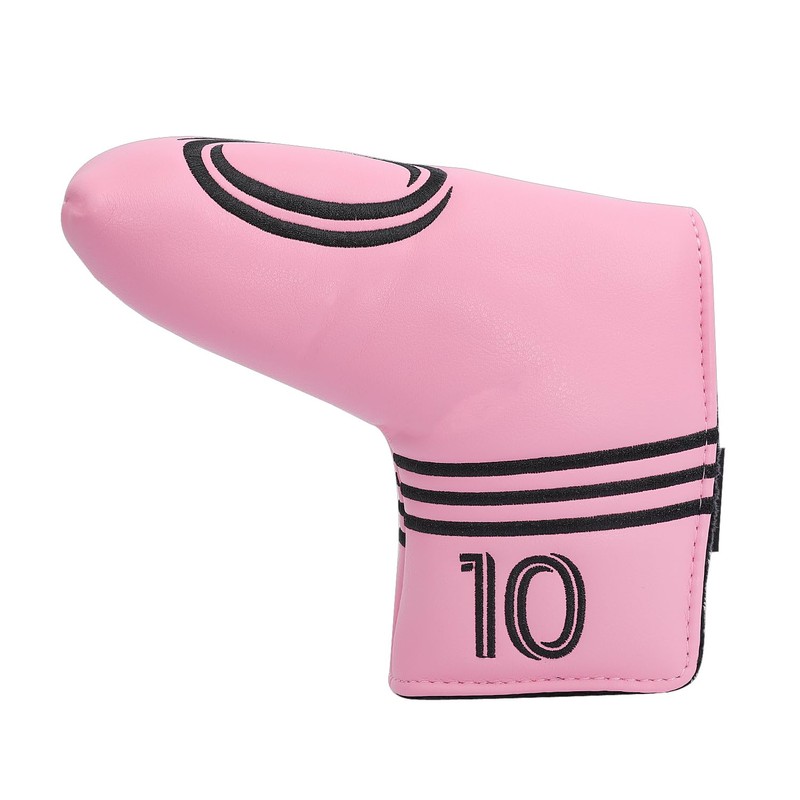 SHABIER Pink Golf Putter Cover with NO.10 Design Headcover for