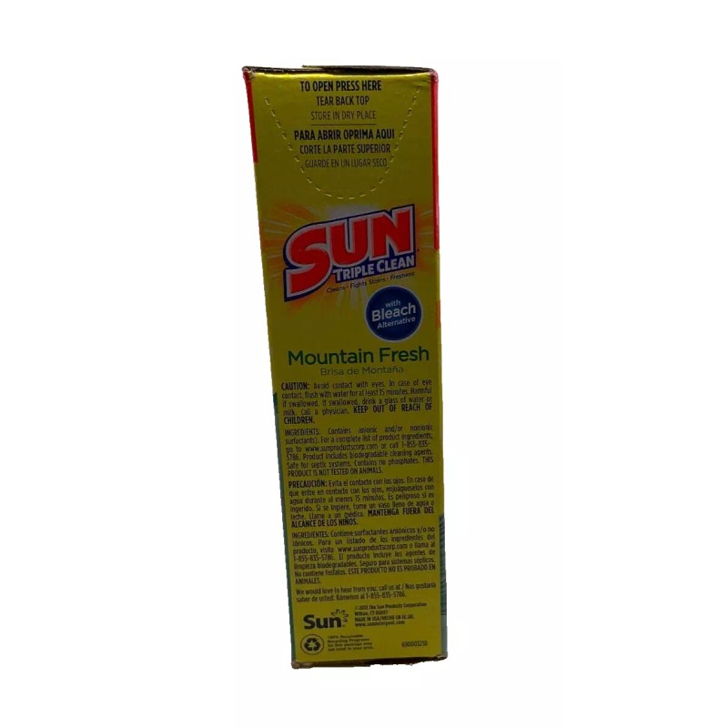 Sun Triple Clean All Purpose Detergent in Mountain Fresh /