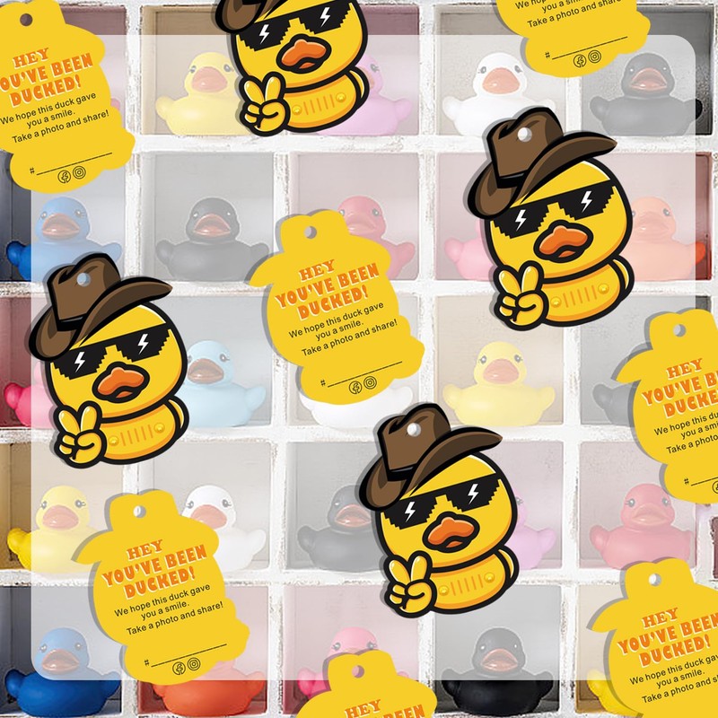 You’ve been Ducked, Duck Duck Tags, Duck Ducking Games Card,