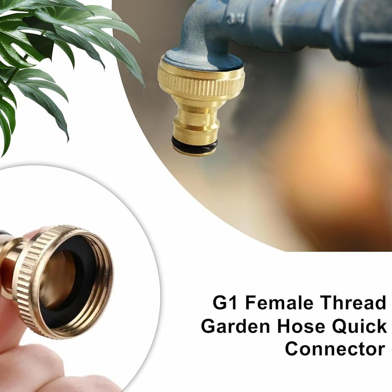 YUEHNEOM Hose Connection Adapter, 1 Inch Female Thread Tap Connector