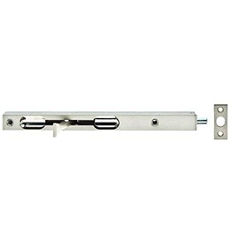 Alberts 126230 Tubular Latch with Lever Silver Painted with Strike Plate 200 x 17 x 15 mm Bolt 7.5 mm