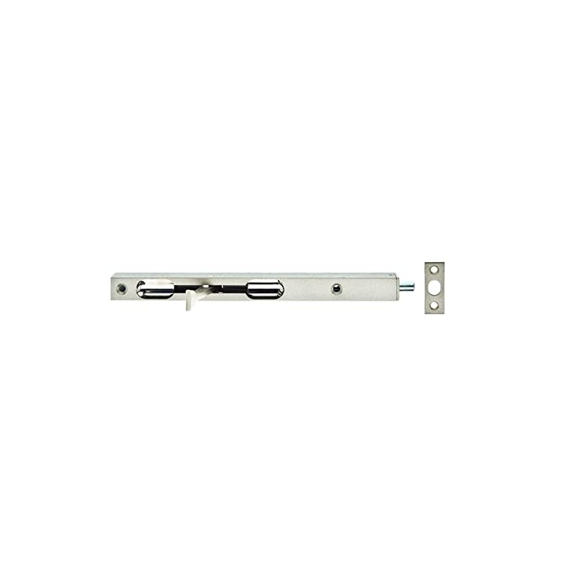 Alberts 126230 Tubular Latch with Lever Silver Painted with Strike