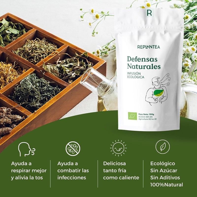 InmuneTea Organic 100g (50 Cups) | Herbal Loose Leaf Tea
