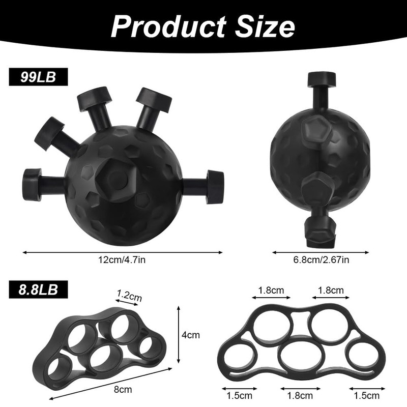 HOTUT Finger Grip Strengthener,New Hand Grip Strengthener With Finger Stretchers,Hand