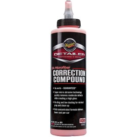 Meguiar's DA Microfiber Correction Compound D30016 - Pro Car Scratch Remover, for Use with a DA Polisher and Microfiber Cutting Disc, Remove Swirls, Scratches, Water Spots, and Oxidation, 16 Oz