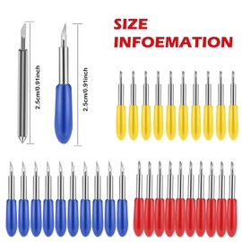 80PCS Cutting Blades for Cricut Maker,Plotter Blades Deep Cut Blade Fine Point Blades Cricut Blades Replacement for Explore Air 2 Cutting Blades Replacement Blades for 30,45,60 Degree Cutting Machines