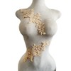 Lace Beaded Applique Perfect Shining Trim Patches for Wedding Dress