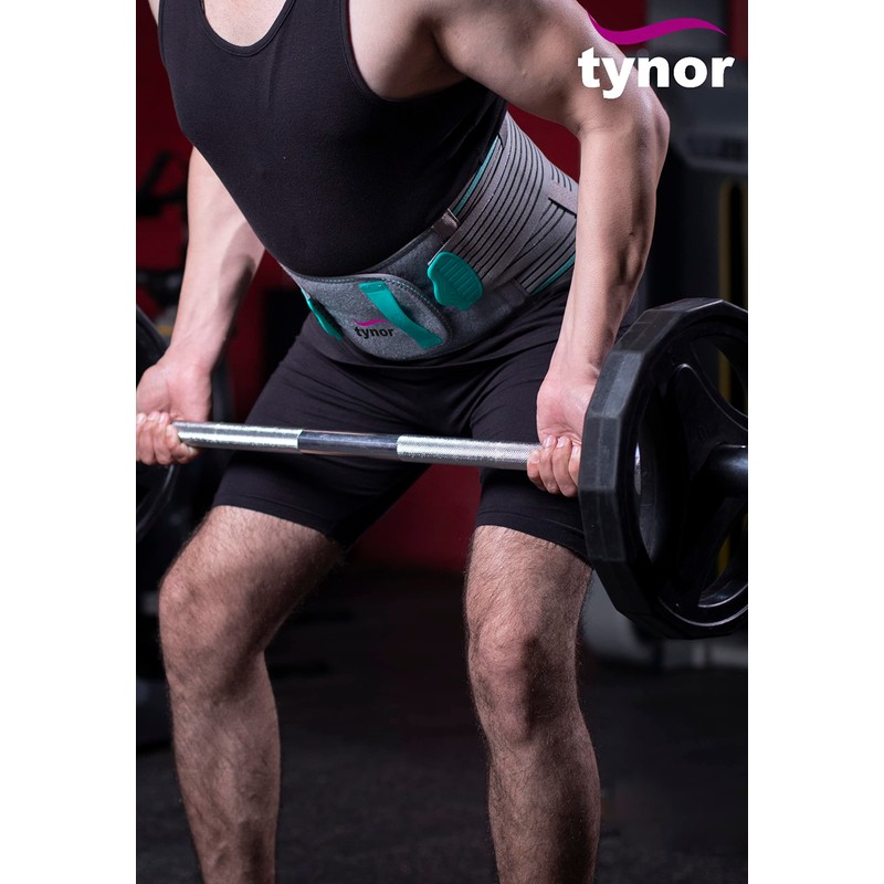 Tynor LS Belt Lumbopore, Grey, XL, 1 Unit