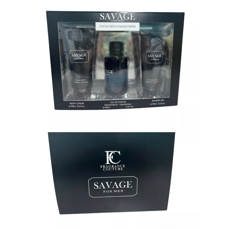 FRAGRANCE COUTURE SAVAGE FOR MEN 3-Pieces Gift Set