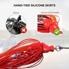 Ahvqevn 6pcs Fishing Lures, Bait Spinner Swim Flipping Blade, Salmon