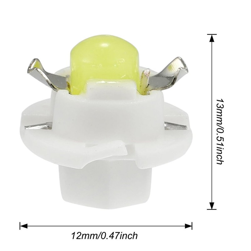 GLOFE 10Pcs T5 B8.4D 5050 Instrument led bulb Instrument Gauge