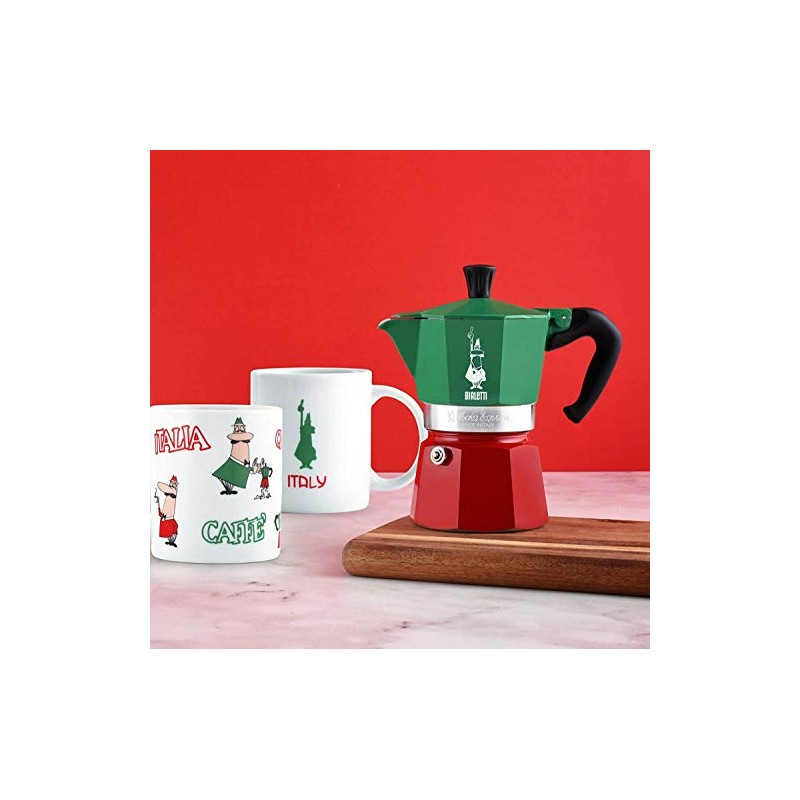 Bialetti Moka Express 3 Cups (Italia- Multicolor): Italian Made
