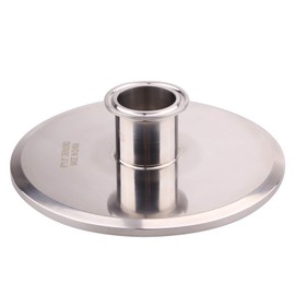 DERNORD Sanitary Concentric Reducer Tri Clamp Clover Stainless Steel 304 Sanitary Fitting End Cap Reducer (Tri Clamp Size: 6 inch x 1.5 inch)