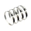 EesTeck 4Pcs 3" Adjustable 304 Stainless Steel Duct Clamps Hose