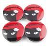Rhinotuning 4 x 62mm Curious Cat Pattern Lettering ABS Material