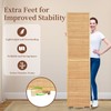Bamboo Room Divider 8 Panel Wall Divider, 142'' W x
