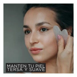 Rodillo Facial Jade Negro Obsidiana Con Guasha Piedra Masaje