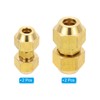 PATIKIL Brass Pipe Fitting Connector Set of 2 Brass Pipe