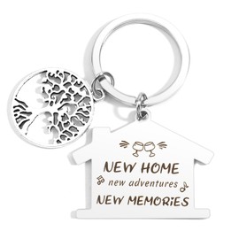 Nurplexl New Home Gifts,New Home Keyring,Housewarming Gifts,Couple Gifts,New Home Gifts For Couple,Home Sweet Owners,New House Gift Ideas,First Home Keyring House Gift Moving Abroad Decorations