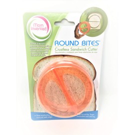 Sandwich Cutters Round Bites Translucent in Orange