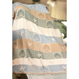 ArtFuzz Seashells By The Seashore 2 Lay Th Multi Color 46X60