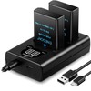 ENEGON EN-EL14 Battery 2-Pack 1500mAh and LED Display USB-C Dual