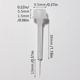 20 Pcs Nail Polish Brush Replacement Dip Powder Liquid Replacement Brushes Nail Polish Bottles Brush Soft Bristles Nail Brushes for Nail Art