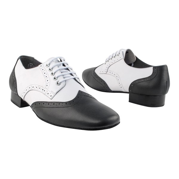 Very Fine Zephyr Men's Ballroom Tango Salsa Latin Dance Shoes Black and White US M 9.5