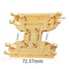 Brass Chassis Gearbox Skid Plate Transmission Mount for Axial 1/18
