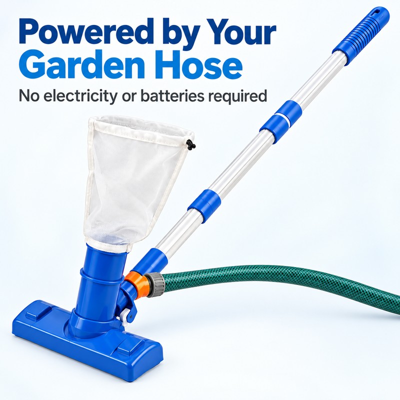 Portable Pool Vacuum Cleaner for Small Pools – 40-Inch Water