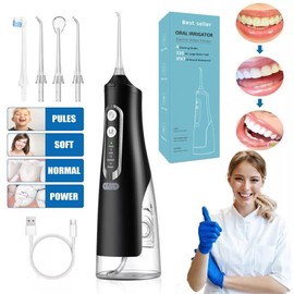 Unbranded Cordless Water Flosser Dental Oral Irrigator300ML Travel Teeth Cleaner Flosser