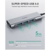 Aukey 2 AUKEY CB-C94 4-Port USB C Hub Aluminum Alloy