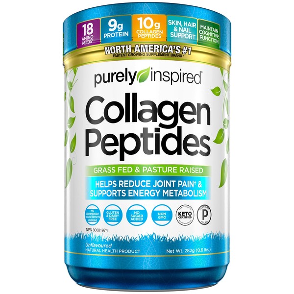 Collagen Powder, Purely Inspired Collagen Peptides Powder, Keto Collagen Powder, Collagen Supplements for Women & Men, Joint Pain Support & Energy Metabolism Booster, Unflavoured, 28 Servings