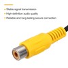 QUARKZMAN 6 Inch Yellow RCA Female Plug Socket Adapter to