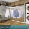 LIENAHU Wall Mounted Clothes Drying Rack, Collapsible, Folding, Retractable -